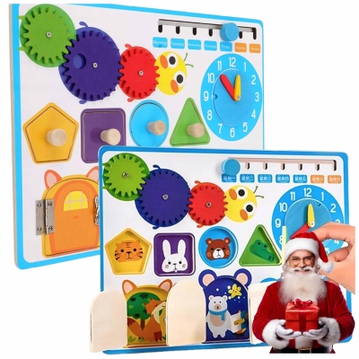 Polecamy - Kreatywna Tablica Manipulacyjna Montessori Sensoryczna Edukacyjna Nauka